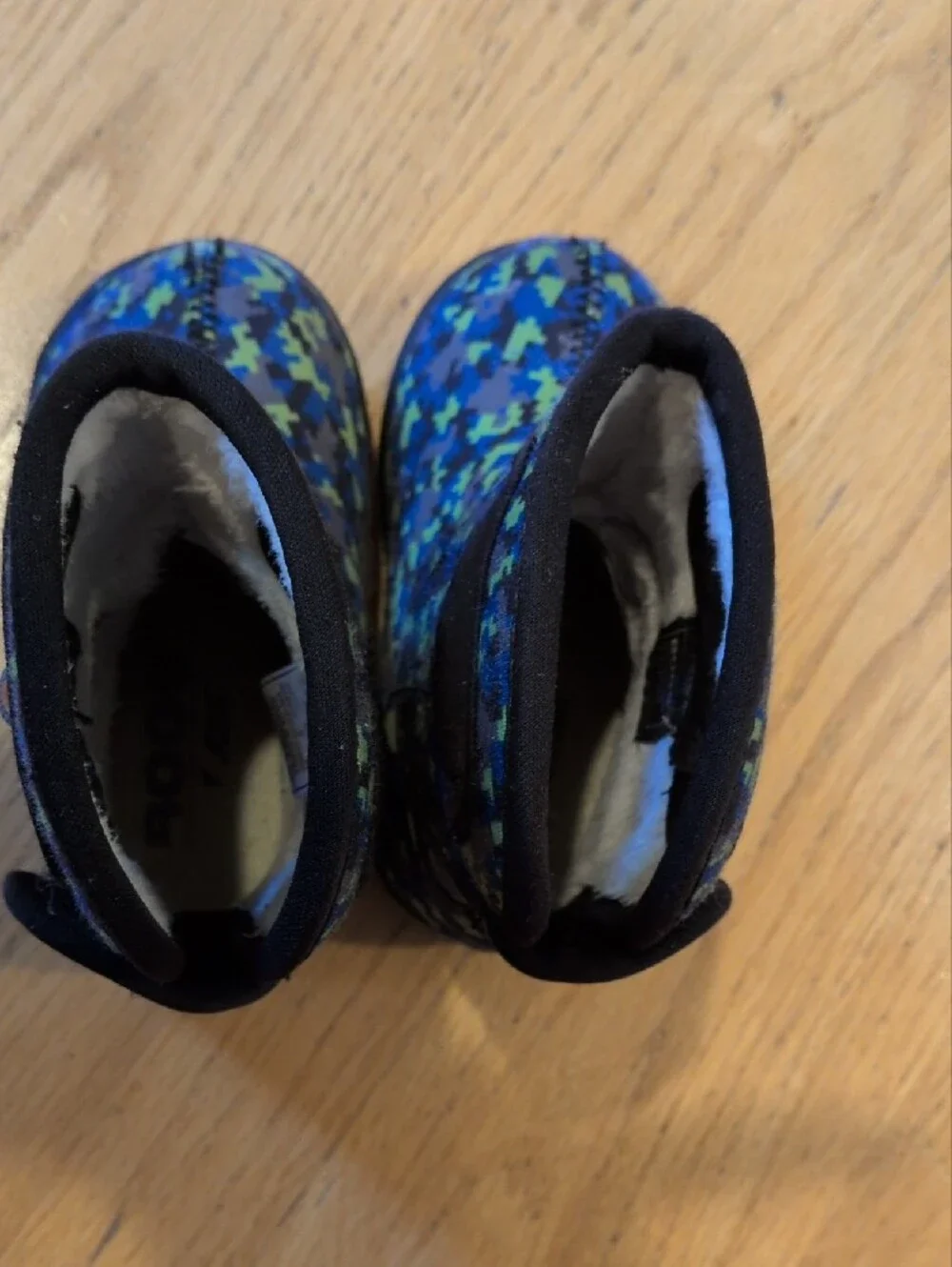BOGS Blue Pixel Camo Winter Pull-On Boots